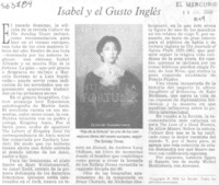 Isabel y el gusto inglés Isabel y el gusto inglés