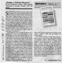 Faltan o sobran brazos? Faltan o sobran brazos?
