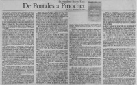 De Portales a Pinochet De Portales a Pinochet