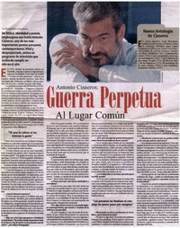Guerra perpetua al lugar común Guerra perpetua al lugar común