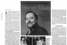 Un Dramaturgo llamado Tennessee Williams Un Dramaturgo llamado Tennessee Williams
