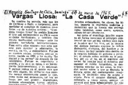 Vargas Llosa, "La casa verde" Vargas Llosa, "La casa verde"