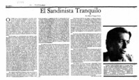 El sandinista tranquilo El sandinista tranquilo