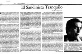 El sandinista tranquilo El sandinista tranquilo