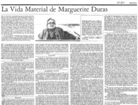 La vida material de Marguerite Duras La vida material de Marguerite Duras