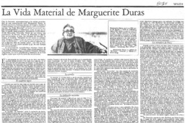 La vida material de Marguerite Duras La vida material de Marguerite Duras
