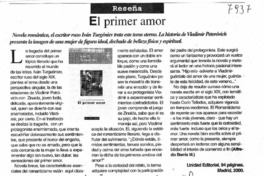 El primer amor El primer amor