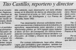 Tito Castillo, reportero y director Tito Castillo, reportero y director