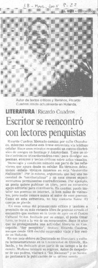 Escritor se reencontró con lectores penquistas. Escritor se reencontró con lectores penquistas.