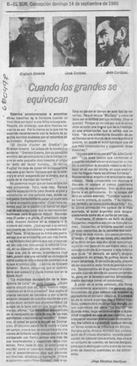 Cuando los grandes se equivocan Cuando los grandes se equivocan