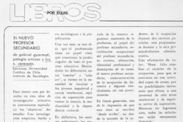 El Nuevo profesor secundario El Nuevo profesor secundario