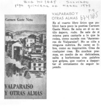 Valparaíso y otras almas. Valparaíso y otras almas.