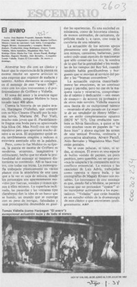 El Avaro El Avaro