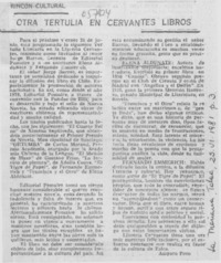Otra tertulia en Cervantes libros Otra tertulia en Cervantes libros
