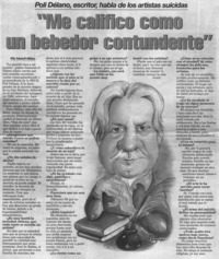 "Me califico como un bebedor contundente" "Me califico como un bebedor contundente"