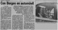 Con Borges en automóvil Con Borges en automóvil