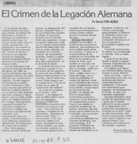 El crimen de la Legación alemana El crimen de la Legación alemana