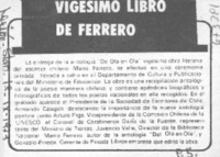 Vigésimo libro de Ferrero Vigésimo libro de Ferrero