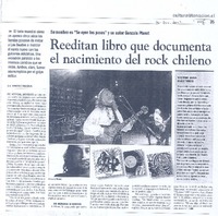 Reeditan libro que documenta el nacimiento del rock chileno Reeditan libro que documenta el nacimiento del rock chileno