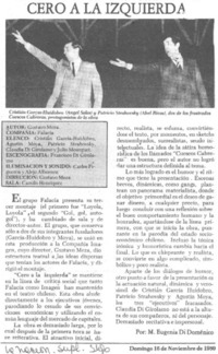 Cero a la izquierda Cero a la izquierda