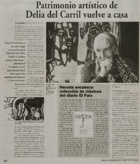 Patrimonio artístico de Delia del Carril vuelve a casa Patrimonio artístico de Delia del Carril vuelve a casa