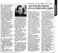 Silvina Bullrich en la fería del libro Silvina Bullrich en la fería del libro