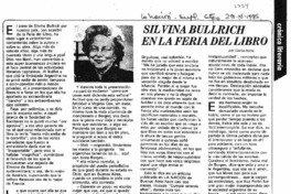 Silvina Bullrich en la fería del libro Silvina Bullrich en la fería del libro