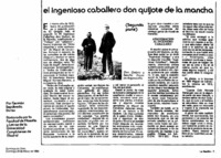 El Ingenioso caballero Don Quijote de la Mancha. El Ingenioso caballero Don Quijote de la Mancha.