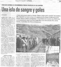 Una isla de sanre y goles Una isla de sanre y goles