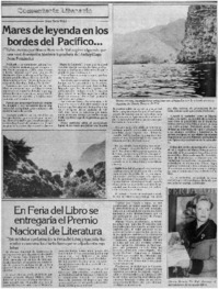 Mares de leyenda en los bordes del pacífico Mares de leyenda en los bordes del pacífico