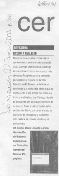 Ficción y realidad. Ficción y realidad.