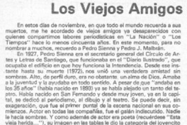 Los viejos amigos Los viejos amigos