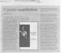 El Poeta cuantitativo El Poeta cuantitativo