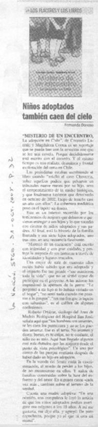 Niños adoptados también caen del cielo. Niños adoptados también caen del cielo.
