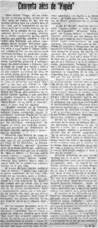 Cuarenta años de "Kupén" Cuarenta años de "Kupén"