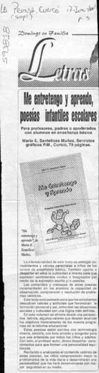 Me entretengo y aprendo, poesías infantiles escolares Me entretengo y aprendo, poesías infantiles escolares