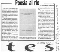 Poesía al río Poesía al río