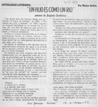 "Un hijo es como un río" "Un hijo es como un río"