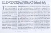 Silencio de náufragos de Andrés Sarto Silencio de náufragos de Andrés Sarto