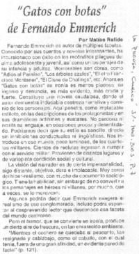 "Gatos con botas" de Fernando emmerich "Gatos con botas" de Fernando emmerich