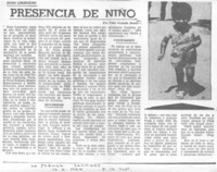 Presencia de niño Presencia de niño