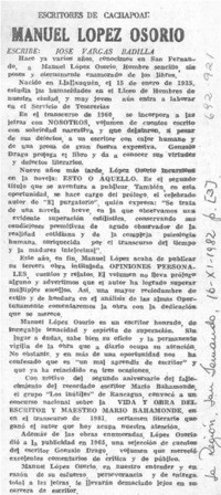 Manuel López Osorio Manuel López Osorio