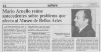 Mario Arnello reúne antecedentes sobre problema que afecta al Museo de Bellas Artes. Mario Arnello reúne antecedentes sobre problema que afecta al Museo de Bellas Artes.