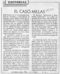 El Caso Millas. El Caso Millas.