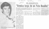 Crónica larga de un pata bendita". Crónica larga de un pata bendita".