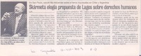 Skármeta elogia propuesta de Lagos sobre derechos humanos. Skármeta elogia propuesta de Lagos sobre derechos humanos.