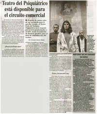 Teatro del psiquiátrico está disponible para el circuito comercial Teatro del psiquiátrico está disponible para el circuito comercial