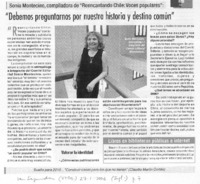 "Debemos preguntarnos por nuestra historia y destino común" "Debemos preguntarnos por nuestra historia y destino común"