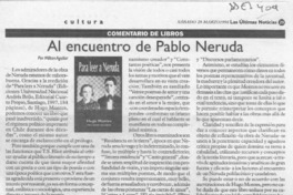 Al encuentro de Pablo Neruda Al encuentro de Pablo Neruda