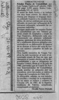 Estados finales de contabilidad Estados finales de contabilidad